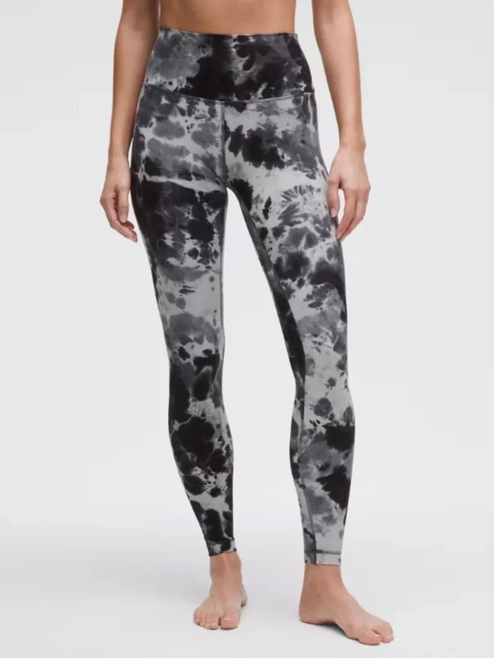 lululemon athletica Tie-Dye High-Rise Leggings - Black & Gray